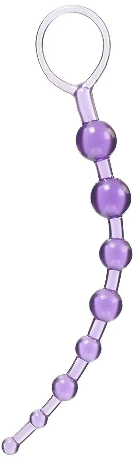 Анальные бусы California Exotic Novelties First Time Love Beads, фиолетовые