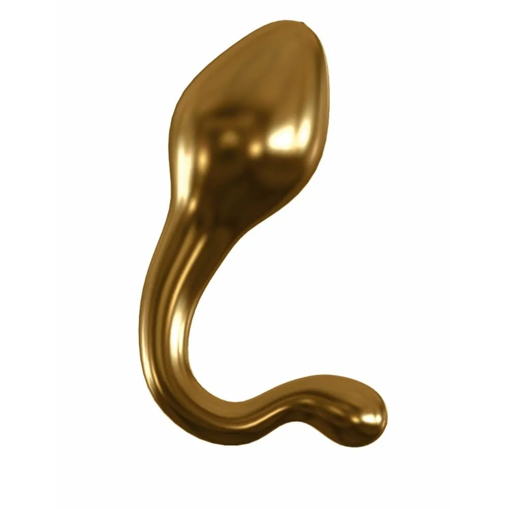 Анальная пробка Pipedream Icicles Gold Edition G11, стеклянная