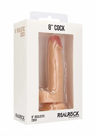 фаллоимитатор realistic cock - 8" - with scrotum в Краснодаре