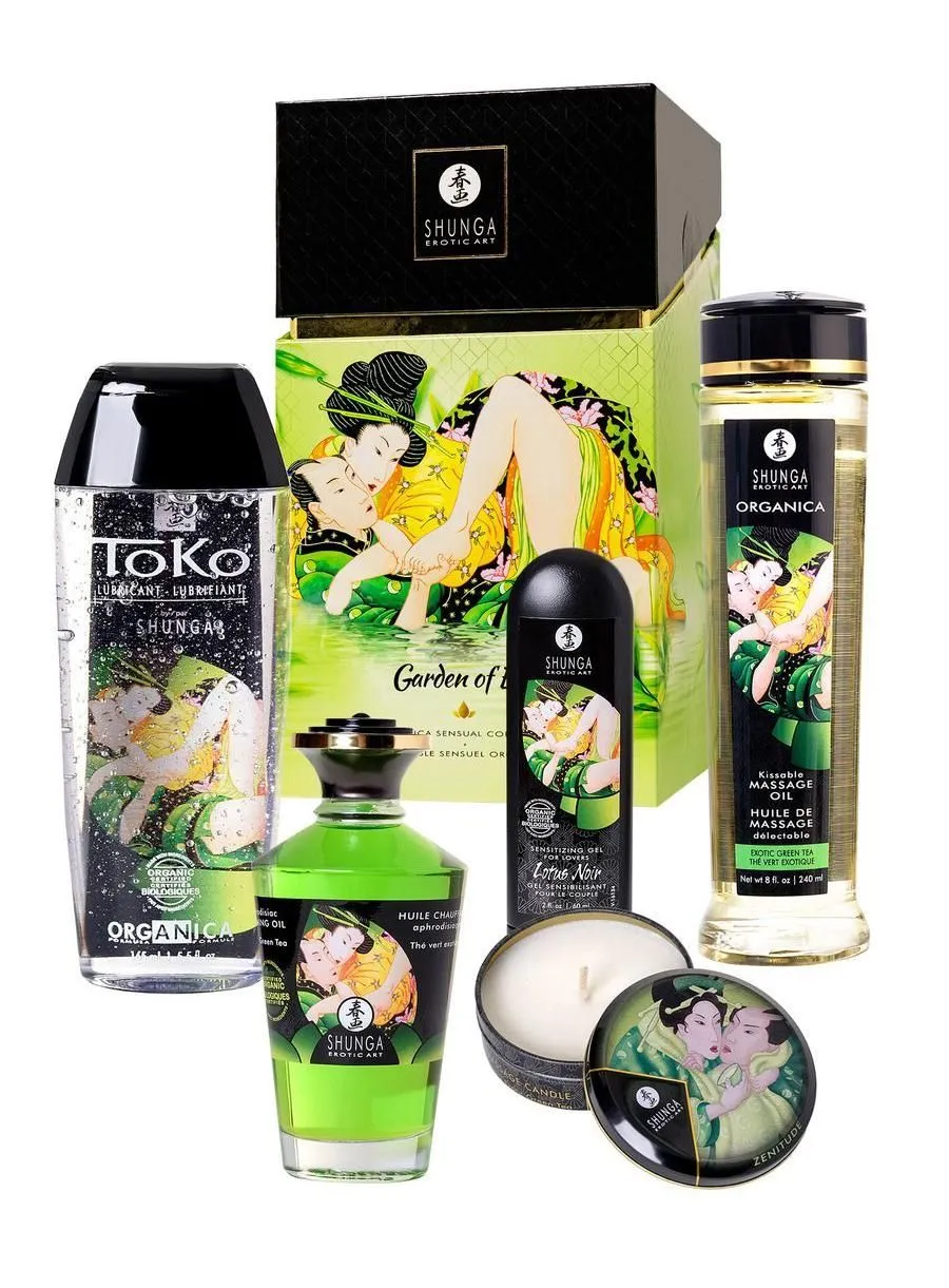 подарочный набор shunga «сад эдо» garden of edo, 5 средств, аромат зеленый чай в Краснодаре