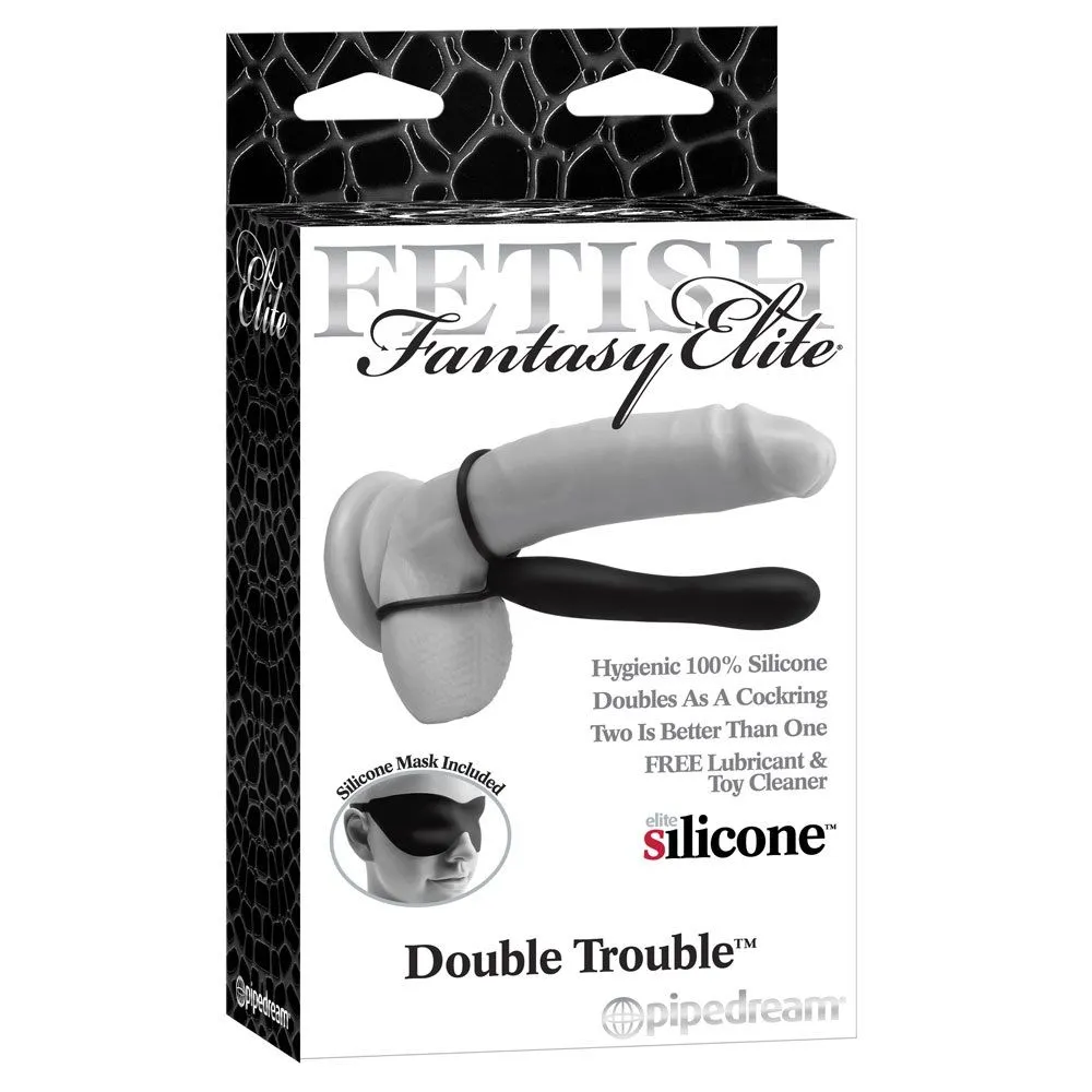 насадка на член pipedream double trouble, чёрная в Краснодаре
