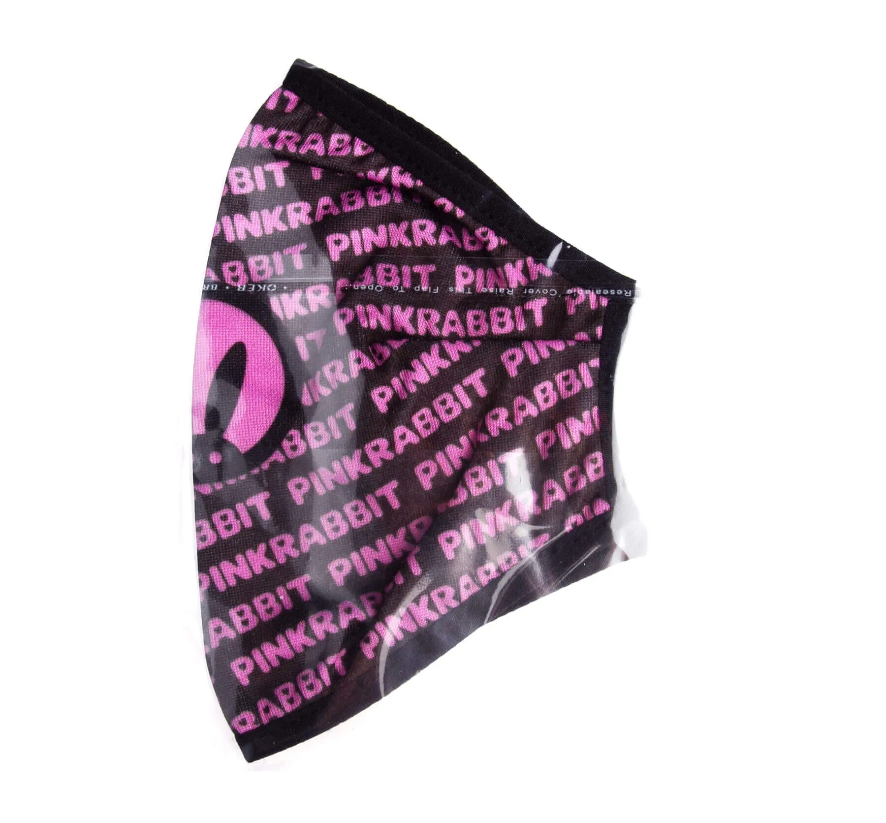 декоративная маска для лица pinkrabbit черно-розовая в Краснодаре