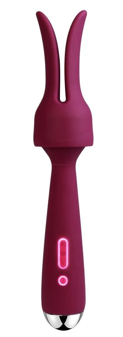 универсальный массажер с насадкой svakom emma, фиолетовый в Краснодаре