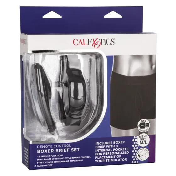 Трусы боксеры с вибромассажером Remote Control Panty Set  M/L
