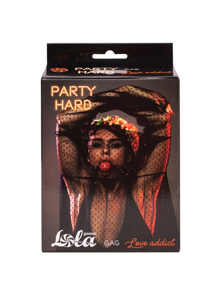 кляп party hard love addict red 1146-02lola в Краснодаре