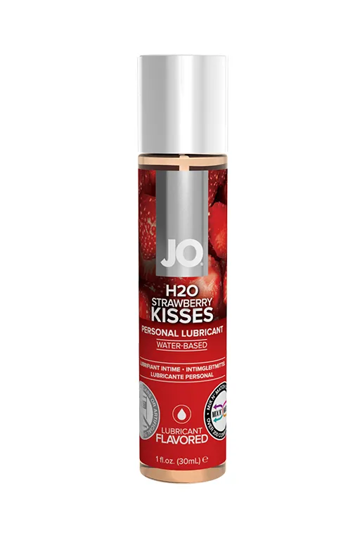 Вкусовой гель "Клубника" / JO Flavored Strawberry Kiss 1oz - 30 мл.