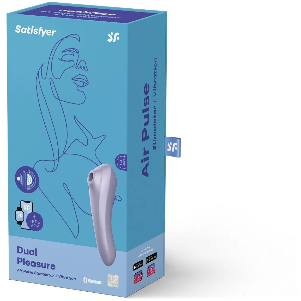 вакуумно-волновой бесконтактный стимулятор клитора satisfyer dual pleasure, лиловый в Краснодаре