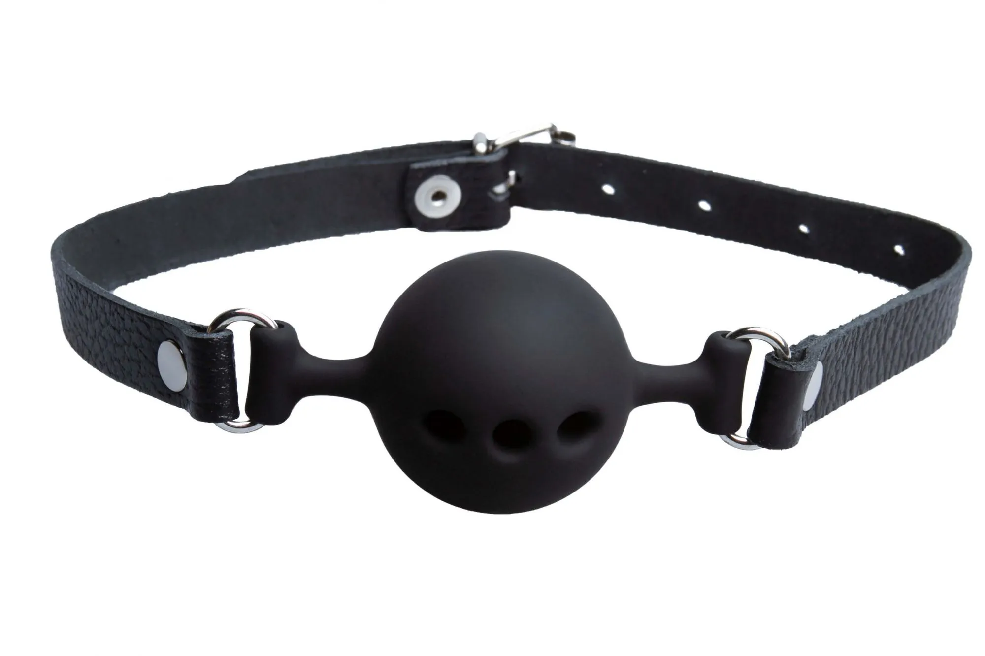 кляп силиконовый c черным шариком с перфорацией в Краснодаре