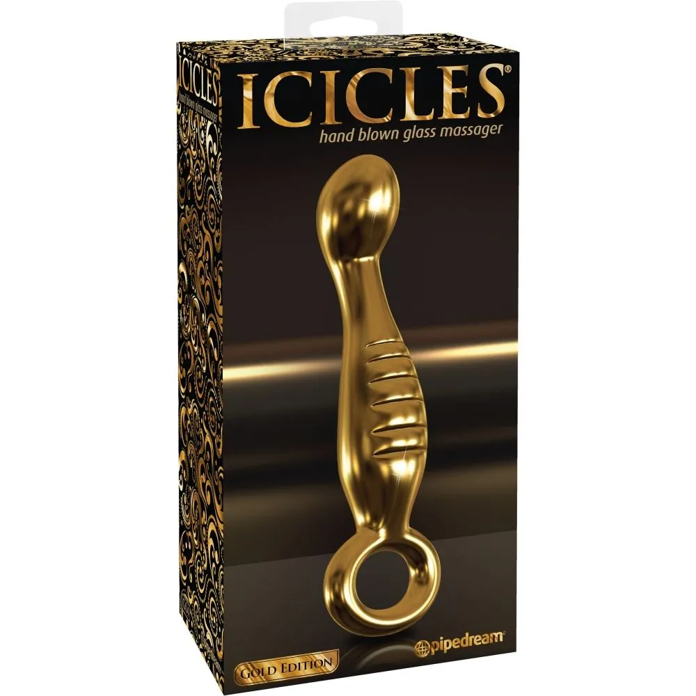 фаллоимитатор pipedream icicles gold edition g04, стеклянный в Краснодаре