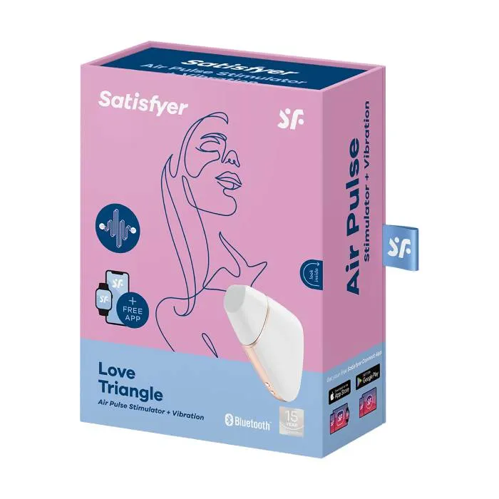 вибро-вакуумно-волновой стимулятор satisfyer love triangle, белый в Краснодаре