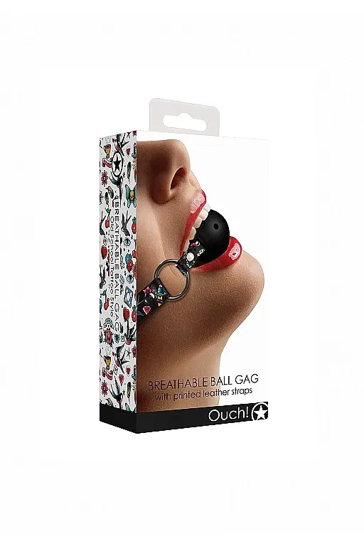 кляп breatheable ball gag old school tattoo style в Краснодаре
