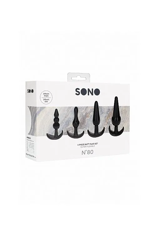 набор анальных пробок no. 80 4-piece butt plug set в Краснодаре