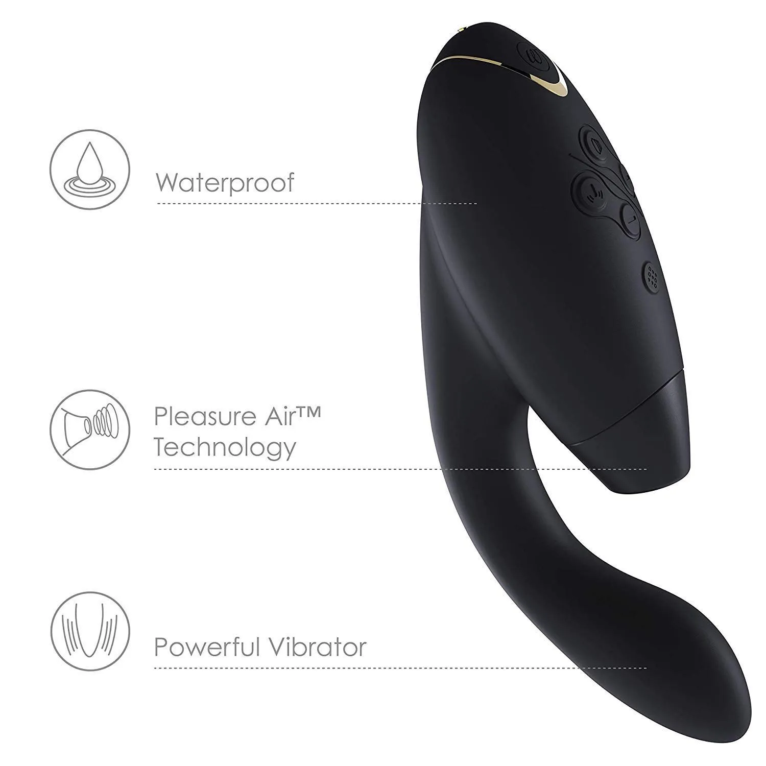 клиторальный стимулятор womanizer duo, черный в Краснодаре