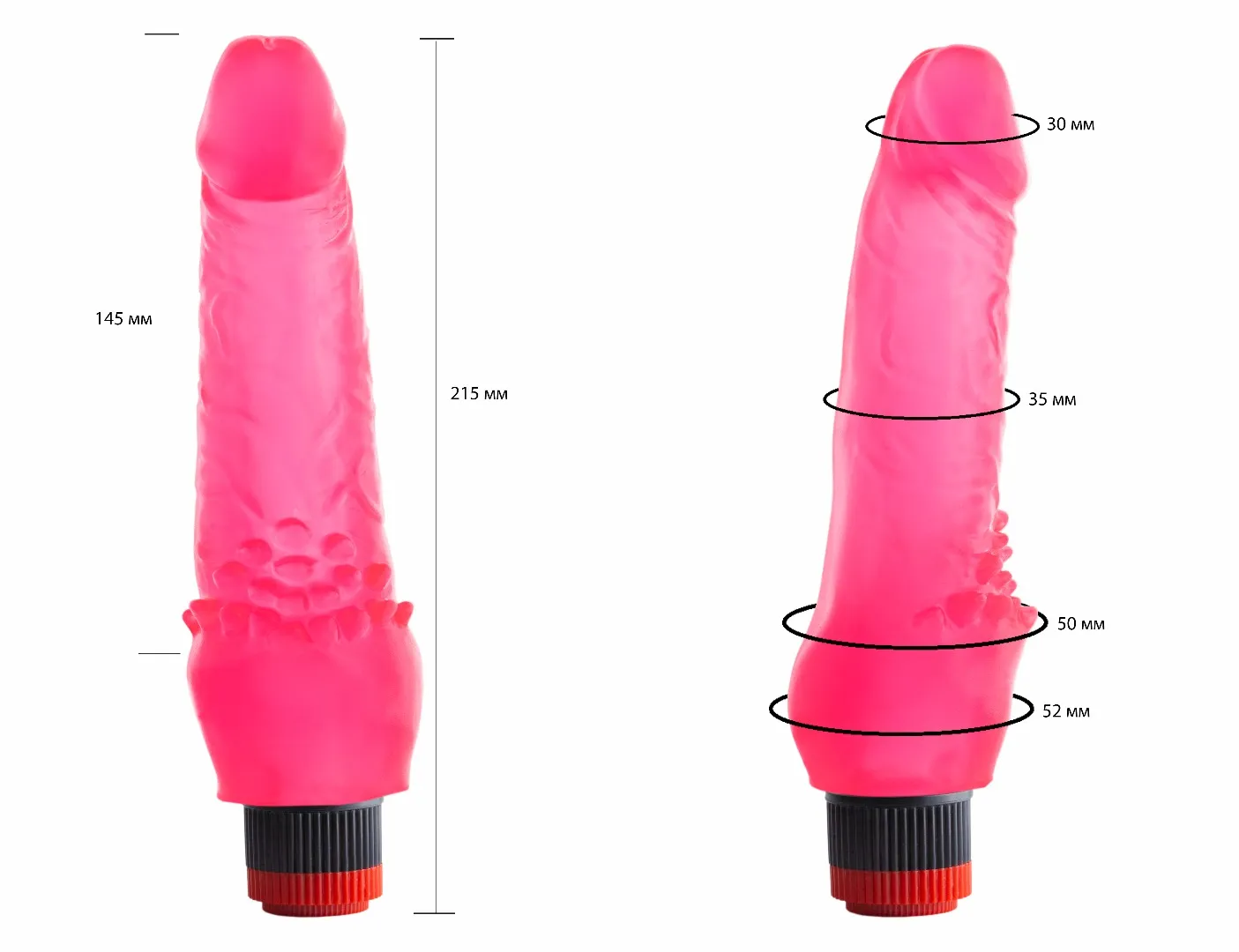 вибратор гелевый розовый 220900ru в Краснодаре