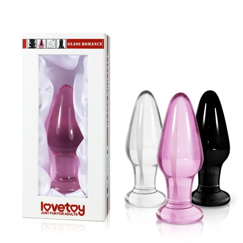 анальная пробка lovetoy glass romance 11, прозрачная в Краснодаре