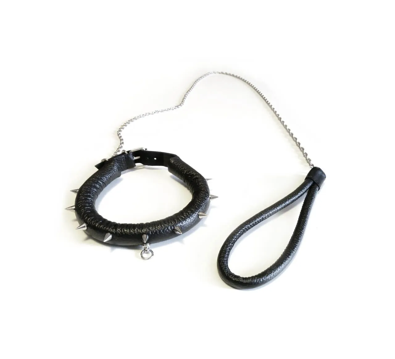 ошейник округлый малый с шипами, с поводком в Краснодаре