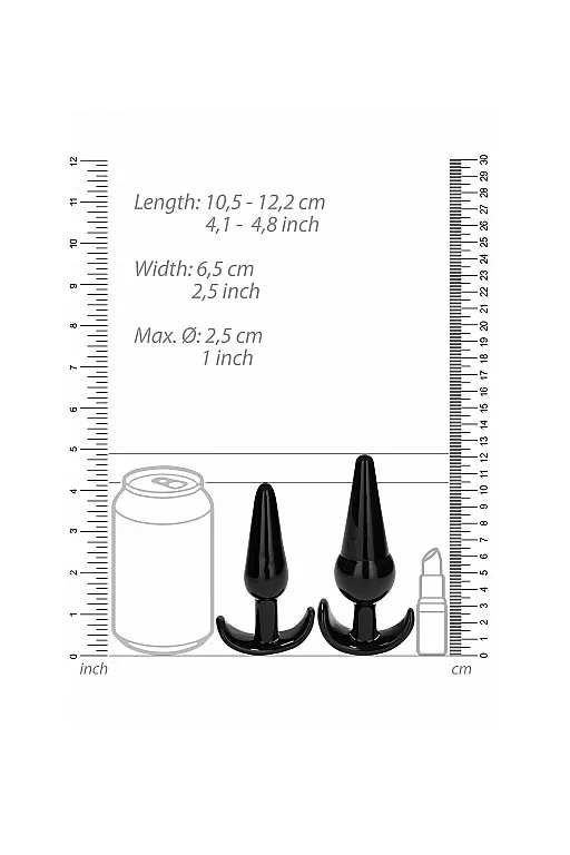набор анальных пробок no. 80 4-piece butt plug set в Краснодаре