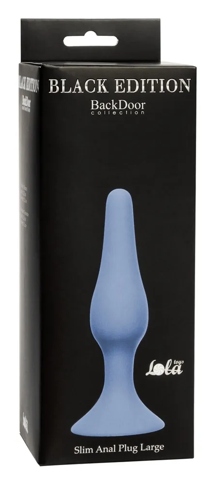 анальная пробка slim anal plug large blue 4205-02lola в Краснодаре