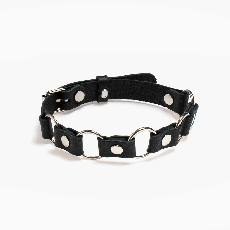 чокер pink rabbit кожаный с кольцами в Краснодаре