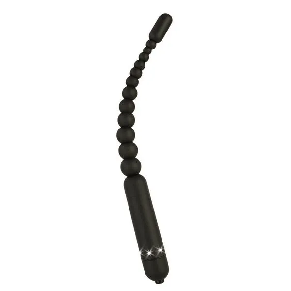 Гибкий анальный вибратор California Exotic Crystal Chic Wands, чёрный