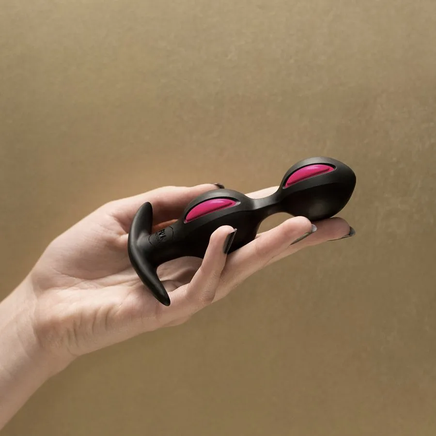 анальные шарики fun factory b balls, черно-малиновые в Краснодаре