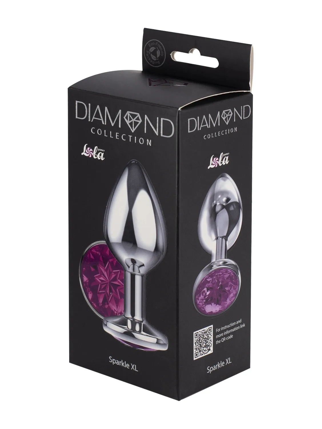 большая анальная пробка diamond purple sparkle xl 4028-01lola в Краснодаре