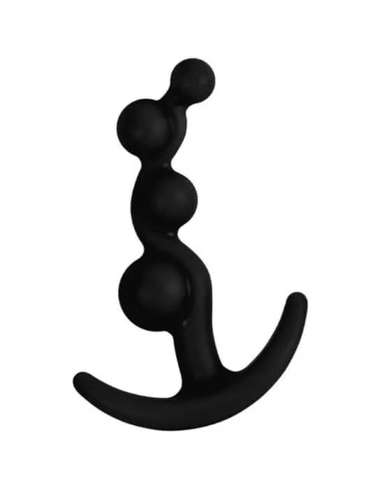 Анальная елочка Lovetoy Lure Me 21, чёрная