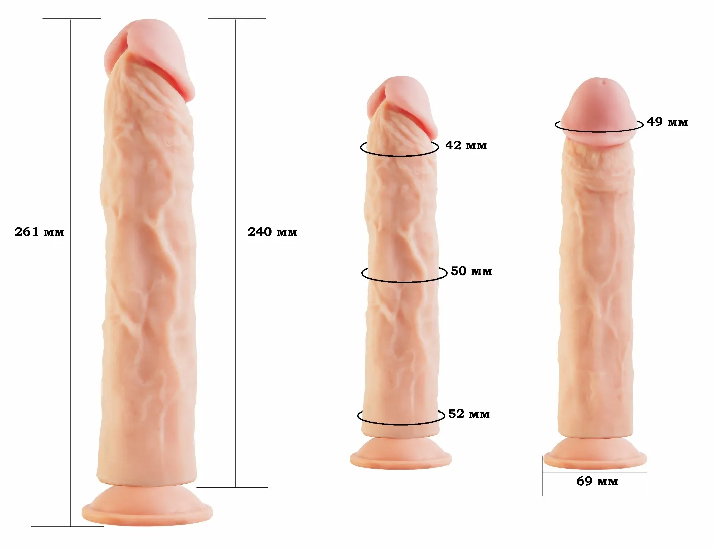 фаллоимитатор на присоске android collection-vi 8.9" 553403ru в Краснодаре