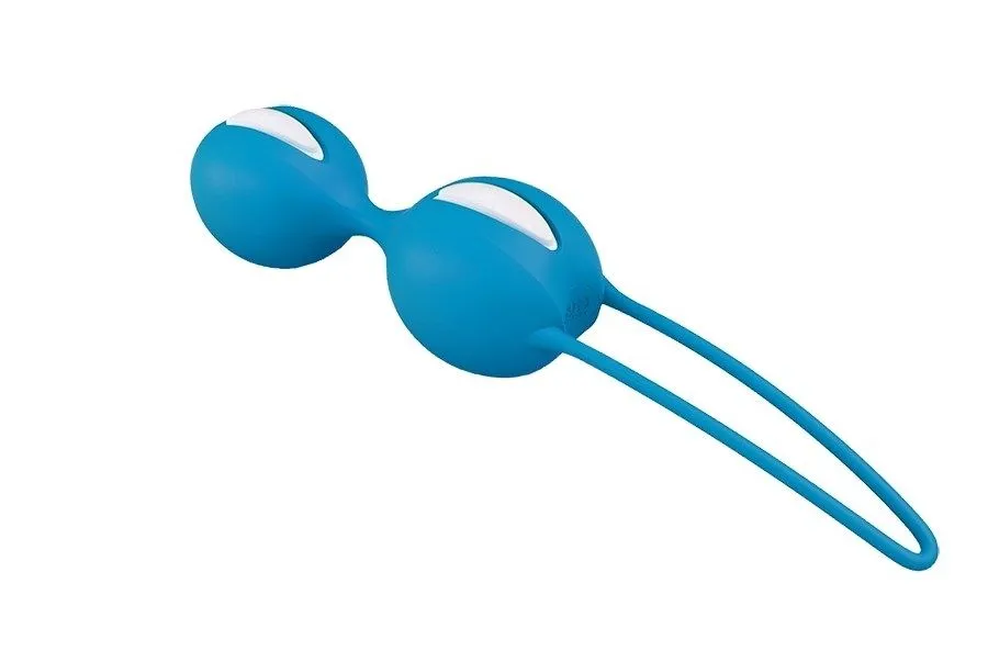 вагинальные шарики fun factory smartballs duo, ярко-голубые в Краснодаре