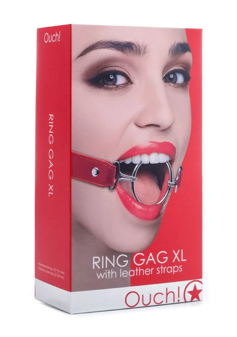 кляп-кольцо ring gag xl, красный в Краснодаре
