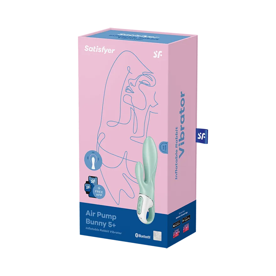 вибратор с функцией расширения satisfyer air pump bunny 5+ mint 038537sa в Краснодаре