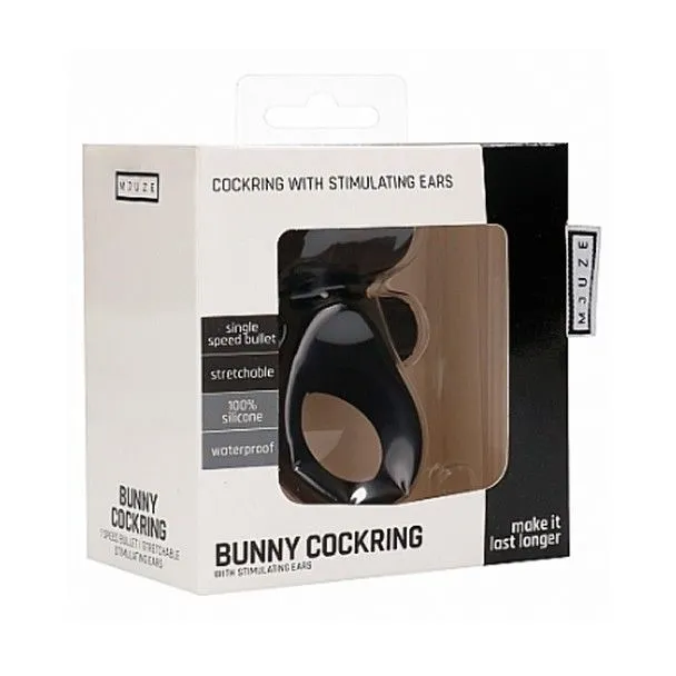 виброкольцо bunny cockring, чёрное в Краснодаре