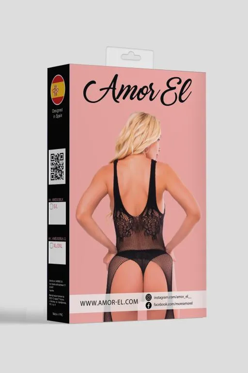 Эротическое кетсьюит (боди-комбинезон) blanca s/l черный в Краснодаре