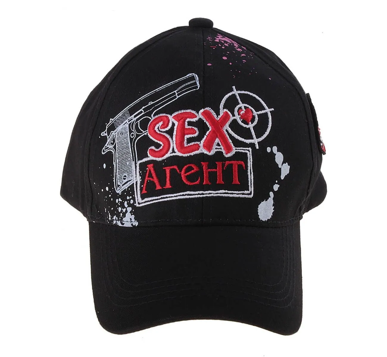 Кепка Сима Ленд Sex агент, черная