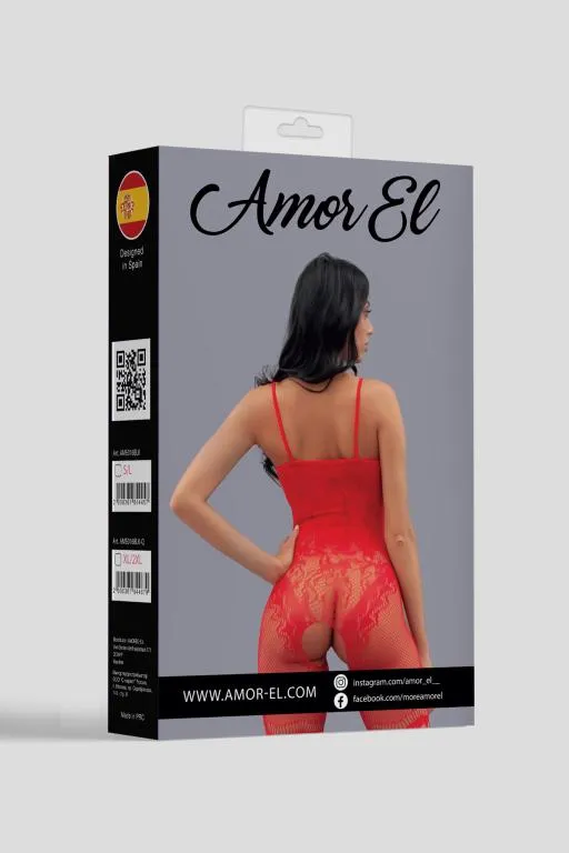 Эротическое кетсьюит (боди-комбинезон) valencia s/l красный в Краснодаре