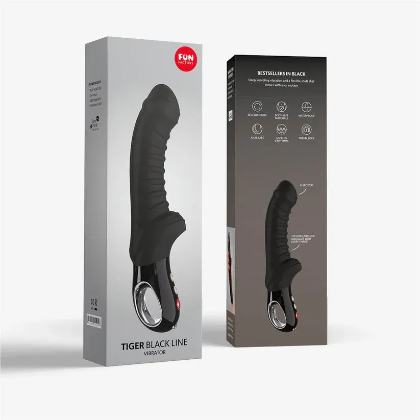 Вибромассажер FF TIGER (black) для стимуляции зоны G/1131808