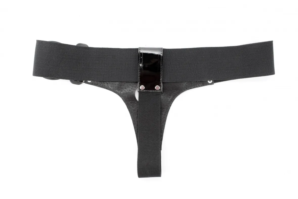трусики черные лаковые для страпона 52002ars в Краснодаре