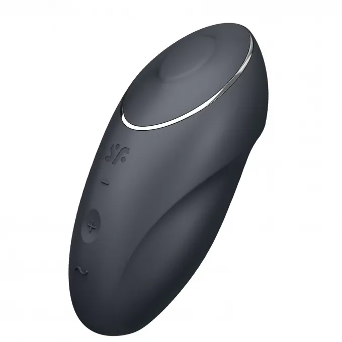 вибромассажер satisfyer tap & climax 1, силикон, серый, 11 см в Краснодаре