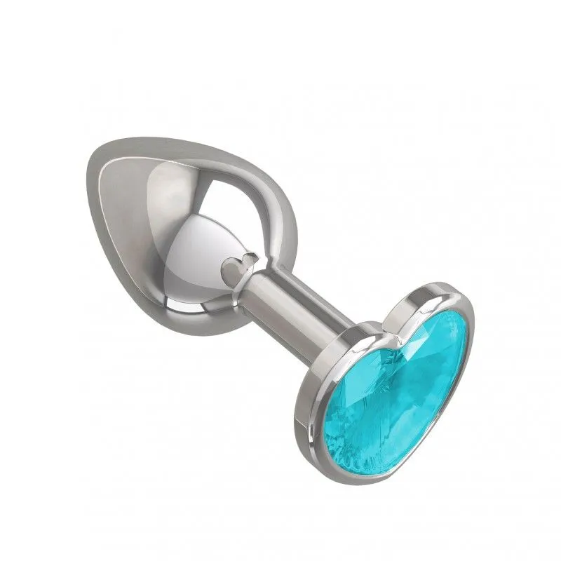 втулка анальная silver с голубым кристаллом в Краснодаре