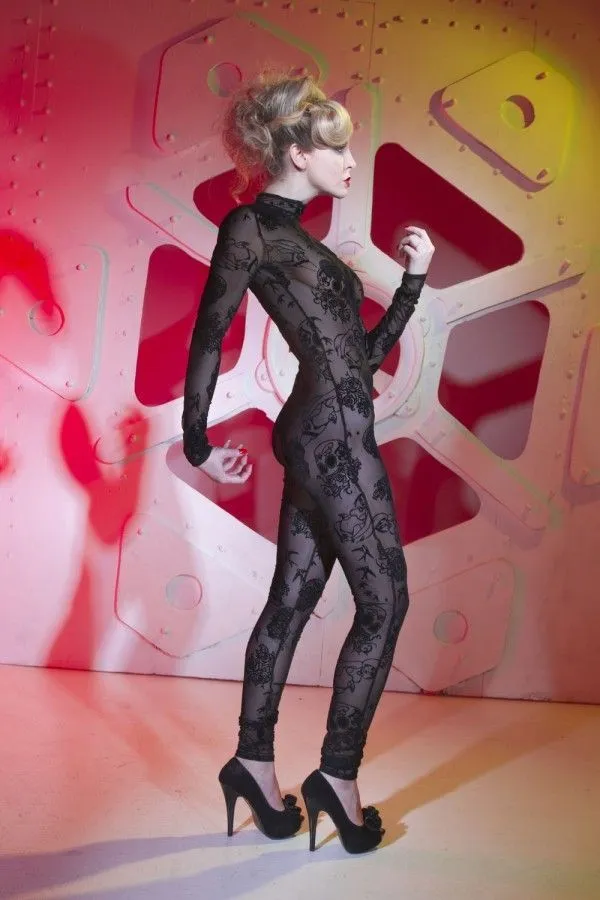 Эротическое комбинезон catanzaro beverly tattoo черный, l в Краснодаре