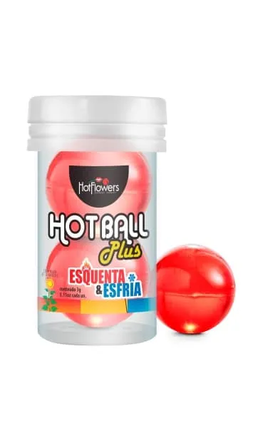 лубрикант hot ball plus на масляной основе в виде двух шариков с охлождающе-разогревающим эффект в Краснодаре