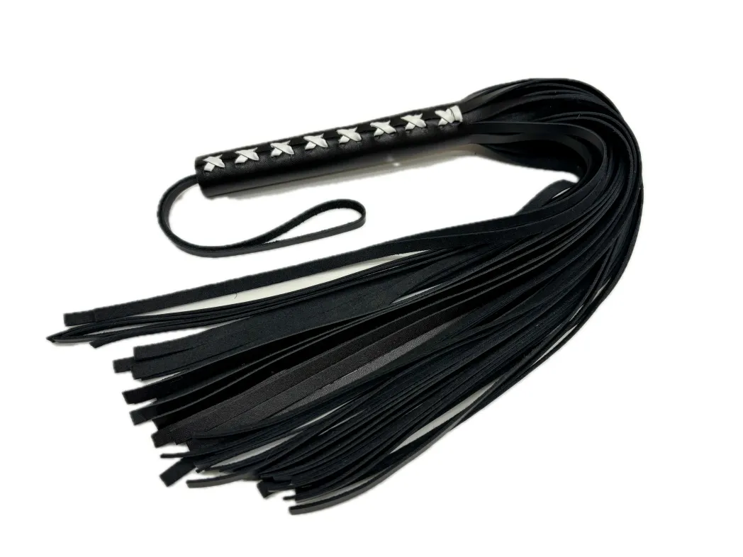 плеть кожаная с белым плетением 6019-2ars в Краснодаре