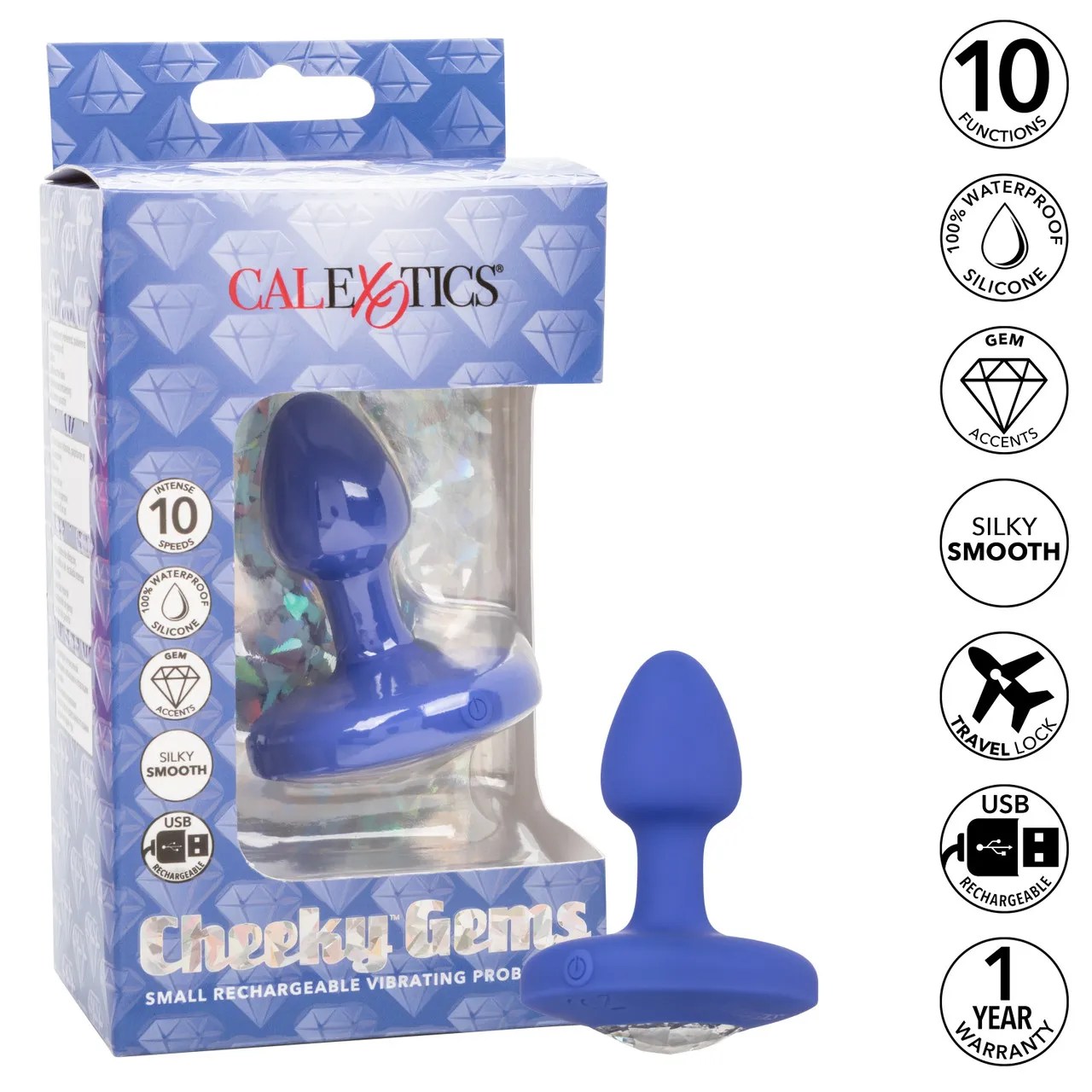 перезаряжаемая анальная вибропробка cheeky gems small rechargeable vibrating probe в Краснодаре