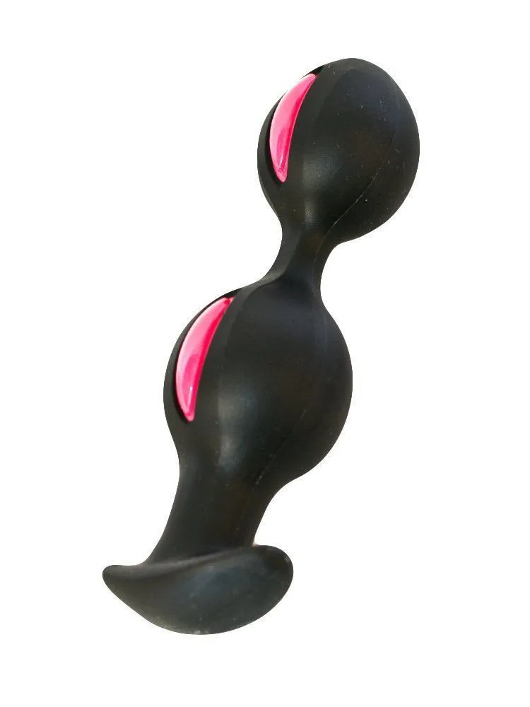 анальные шарики fun factory b balls, черно-малиновые в Краснодаре