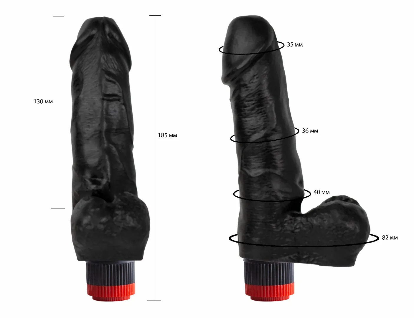 вибромассажер черный  411600ru в Краснодаре