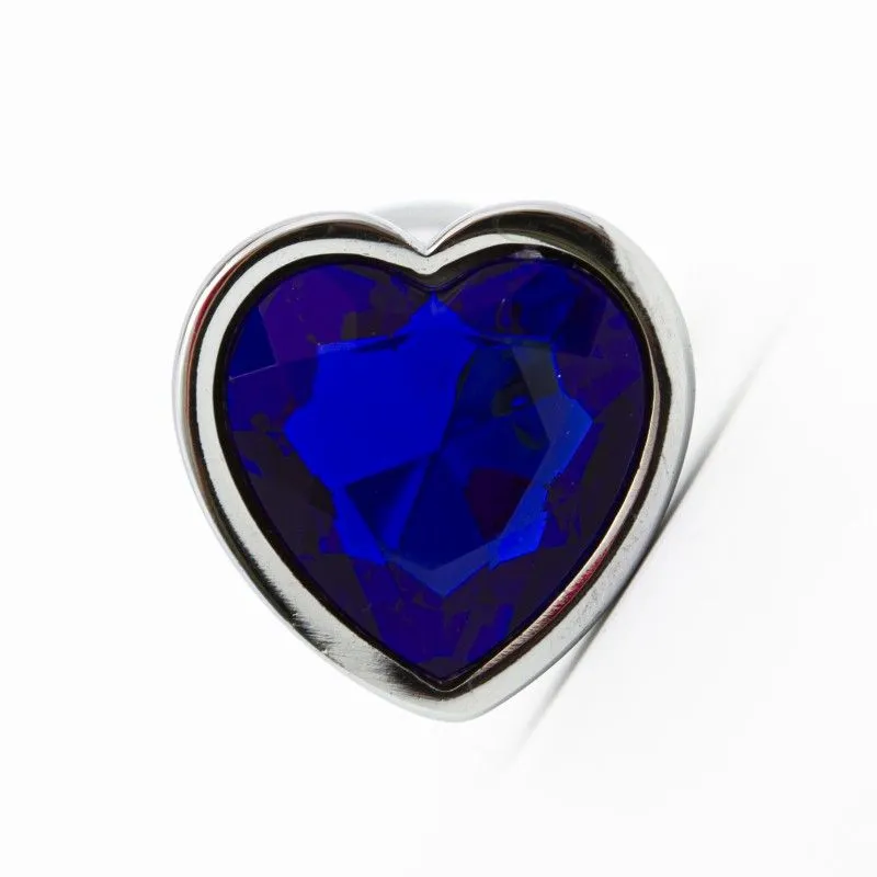 втулка анальная silver с синим кристаллом в Краснодаре