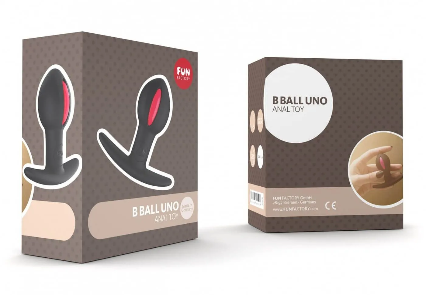 анальный шарик fun factory b ball uno, черно-малиновый в Краснодаре
