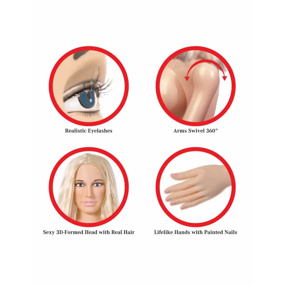 кукла pipedream hannah harper life-size love doll, телесная в Краснодаре