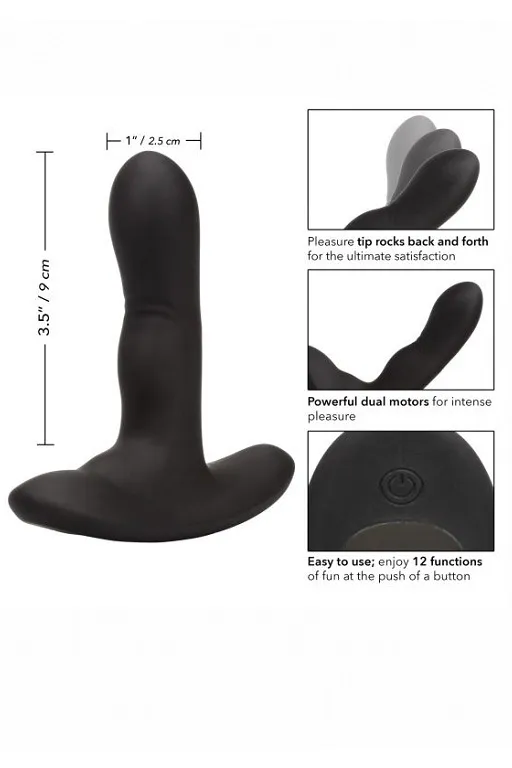 перезарежаемый силиконовый анальный стимулятор wireless rocking probe с функцией «манящее движение» в Краснодаре