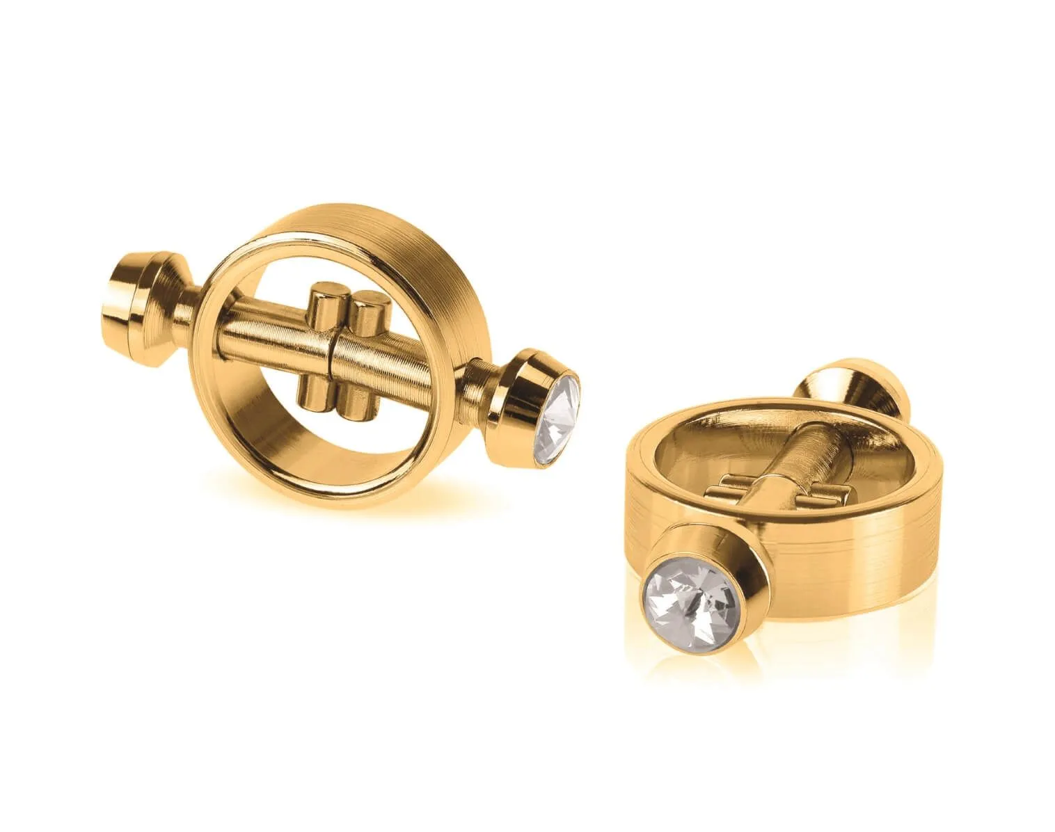 Зажимы на соски Pipedream Gold Magnetic Clamps, золотистые